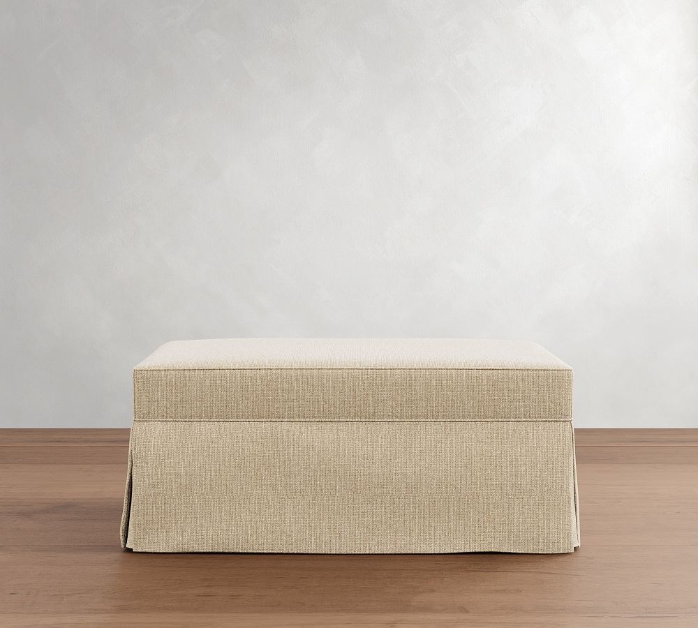 Buchanan Slipcovered Cocktail Storage Ottoman by Pottery Barn