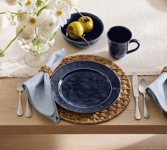 Cambria Handcrafted Stoneware Dinner Plates - Set of 4