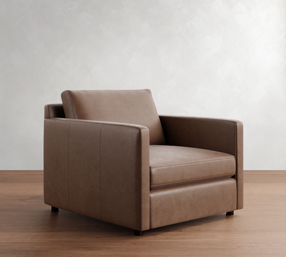 Pacifica Slim Arm Leather Chair by Pottery Barn