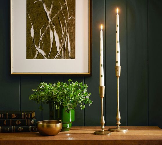 Pattern Taper Candles - Set of 2