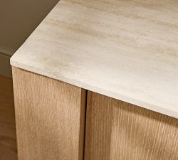 Travertine Media Console (70")