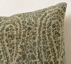 Azure Velvet Printed Pillow Cover