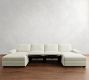 Big Sur Square Arm Power Reclining Double Chaise Sectional (146"170")