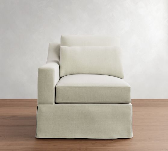 Build Your Own York Slope Arm Deep Seat Slipcovered Sectional by Pottery Barn