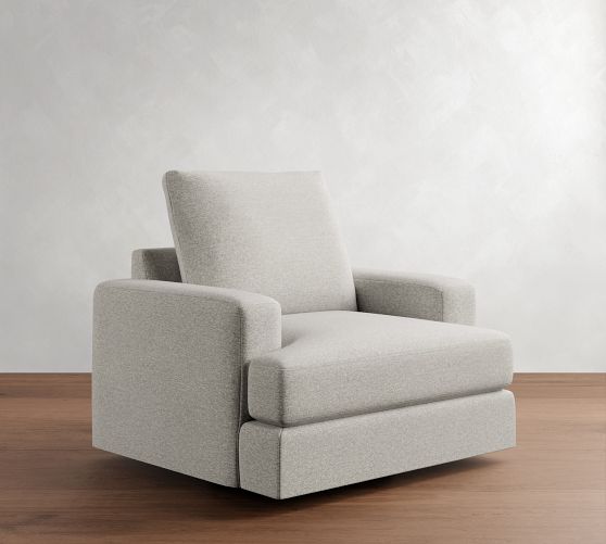 Canyon Square Arm Swivel Chair by Pottery Barn