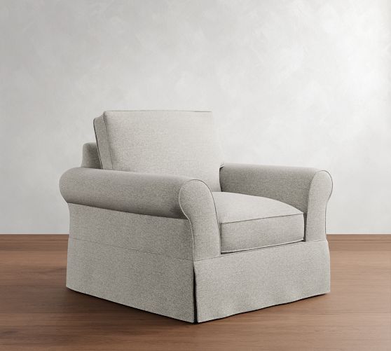 PB Comfort Roll Arm Slipcovered Chair by Pottery Barn