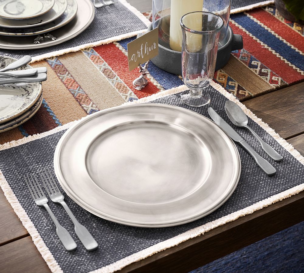 Pewter Charger Plate by Pottery Barn