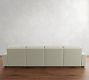 Big Sur Square Arm Power Reclining Double Chaise Sectional (146"170")
