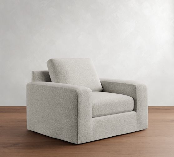 Big Sur Square Arm Slipcovered Chair by Pottery Barn