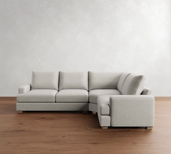 Canyon Square Arm 3-Piece Wedge Sectional (126") by Pottery Barn