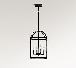 Fallon Forged-Iron Indoor/Outdoor Pendant (13")