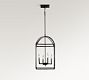Fallon Forged-Iron Indoor/Outdoor Pendant (13")