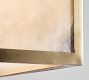 Manor Alabaster Square Indoor/Outdoor Pendant (14")