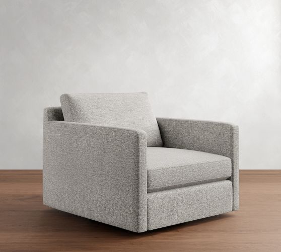 Pacifica Slim Arm Swivel Chair by Pottery Barn