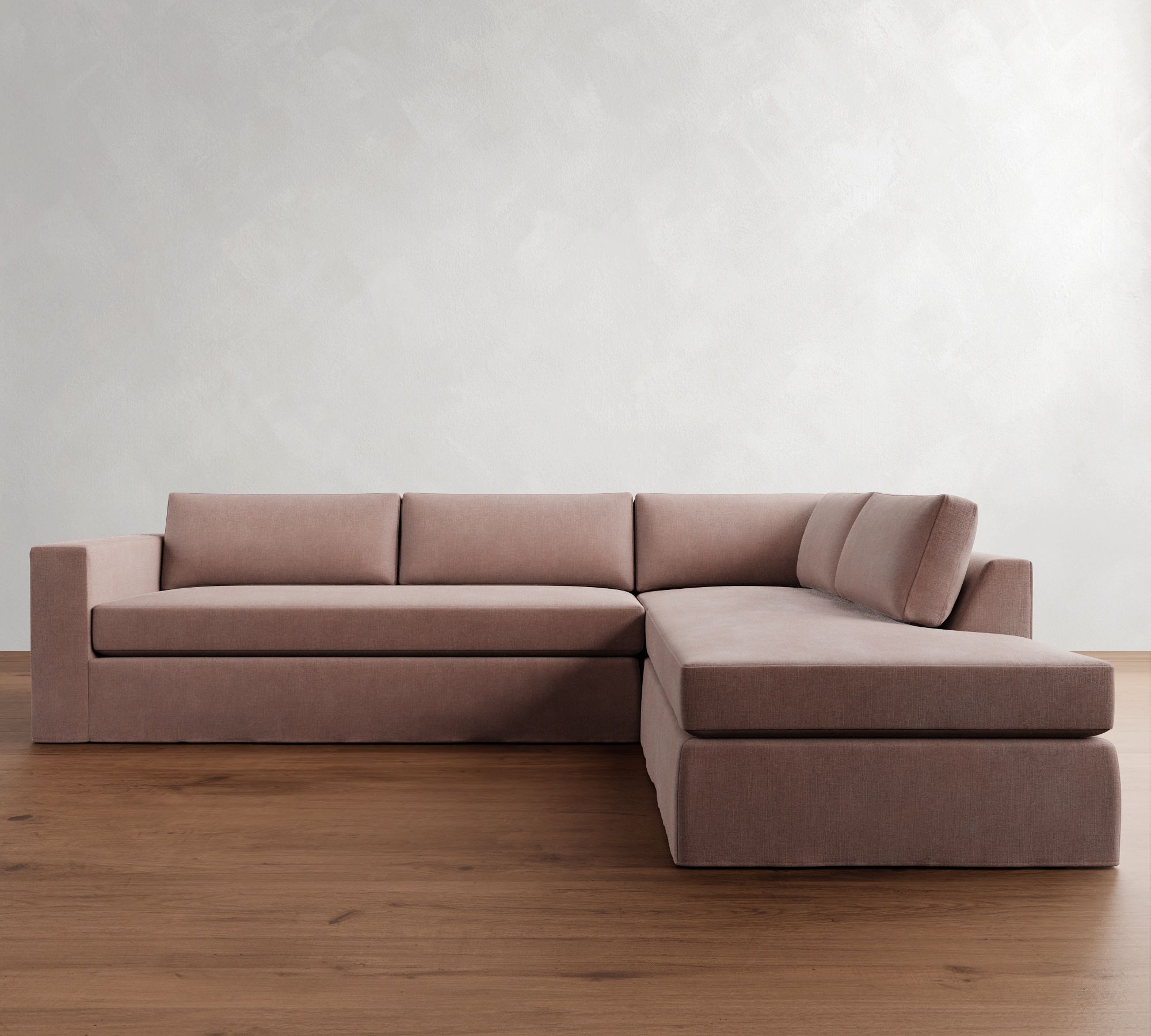 Carmel Wide Arm Slipcovered Return Bumper Sectional (113"&ndash;125") - thumbnail 3