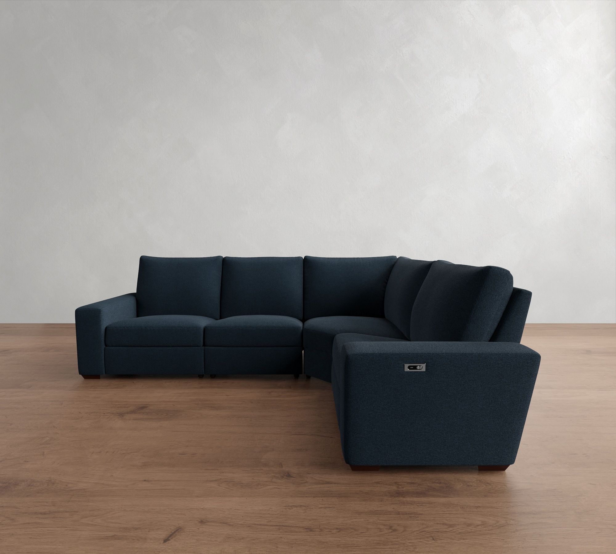 Big Sur Square Arm Reversible Power Reclining Sectional (121") - thumbnail 4
