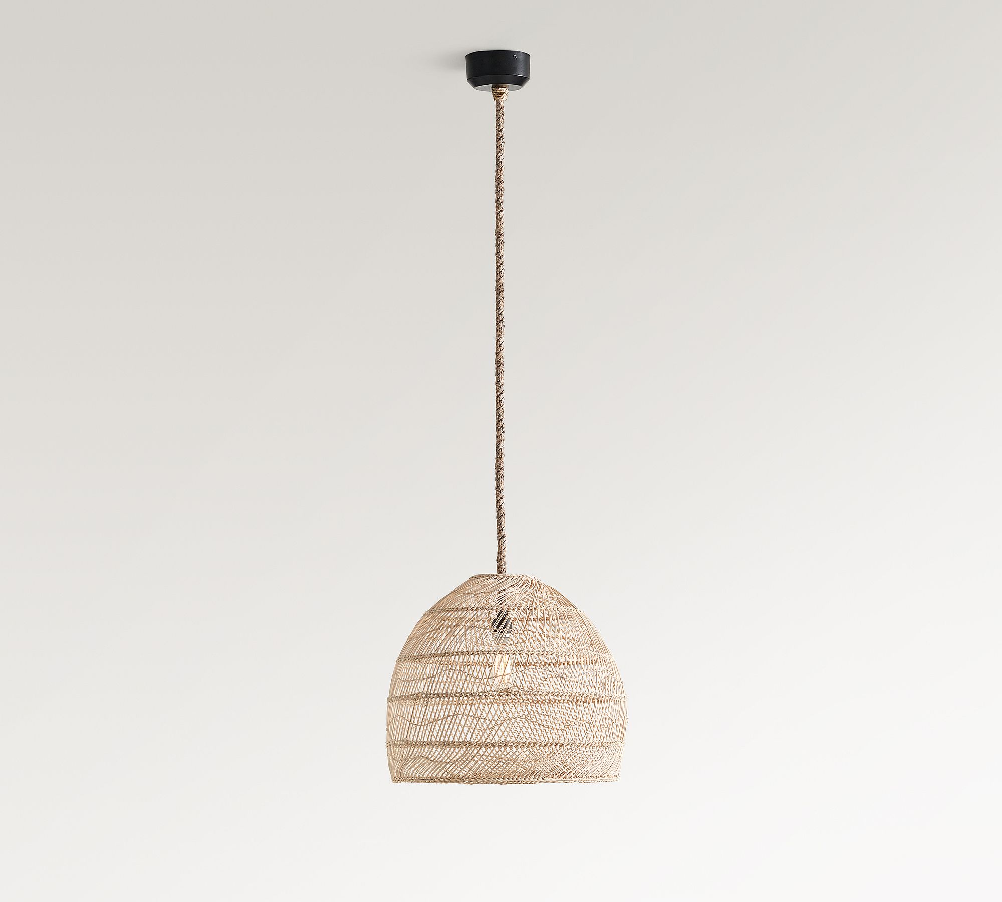 Flora Rattan Pendant (19"-23")