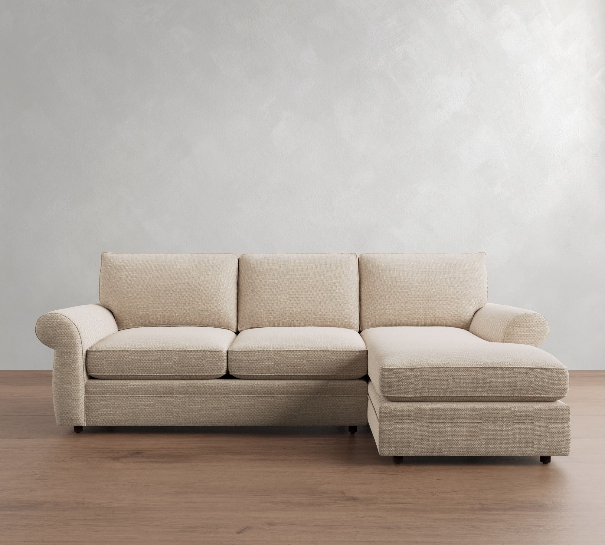 Pearce Roll Arm Deep Seat Chaise Sectional (110"&ndash;150") - thumbnail 4