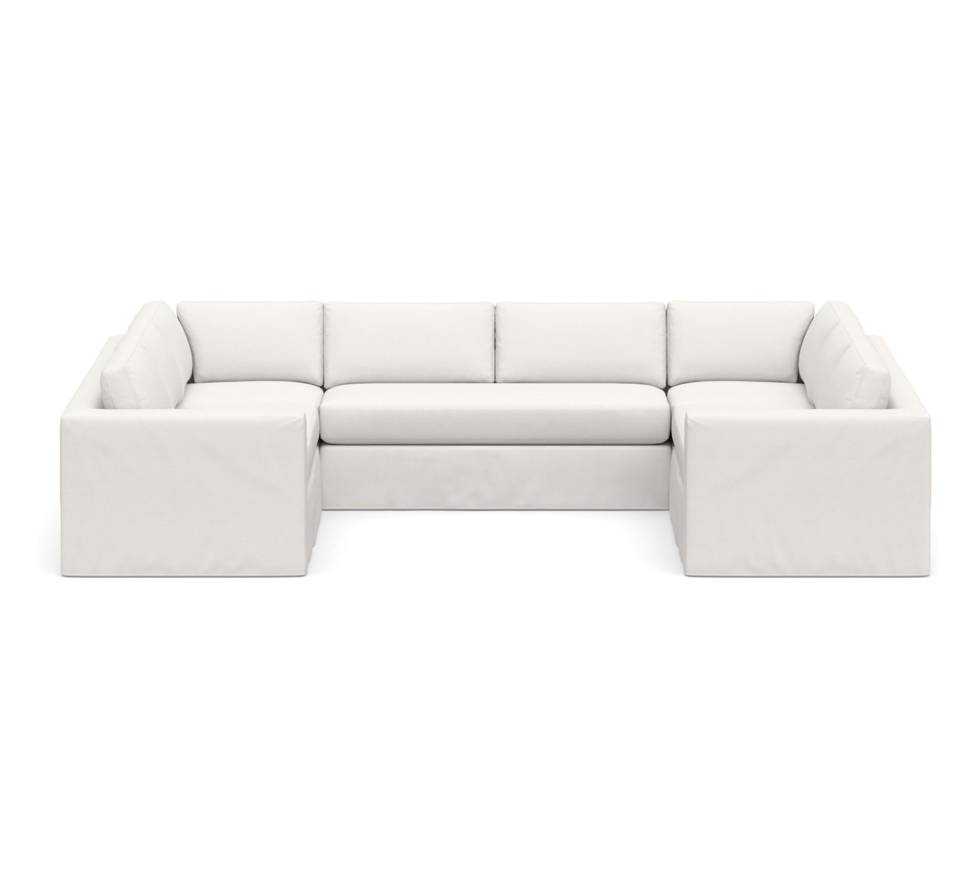 Carmel Wide Arm Slipcovered U-Shaped Sectional (144") - thumbnail 10