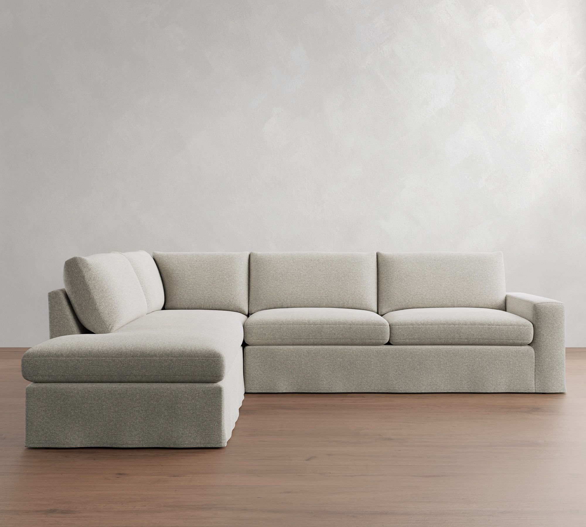 Sierra Slipcovered Return Bumper Sectional (126"&ndash;138") - thumbnail 6