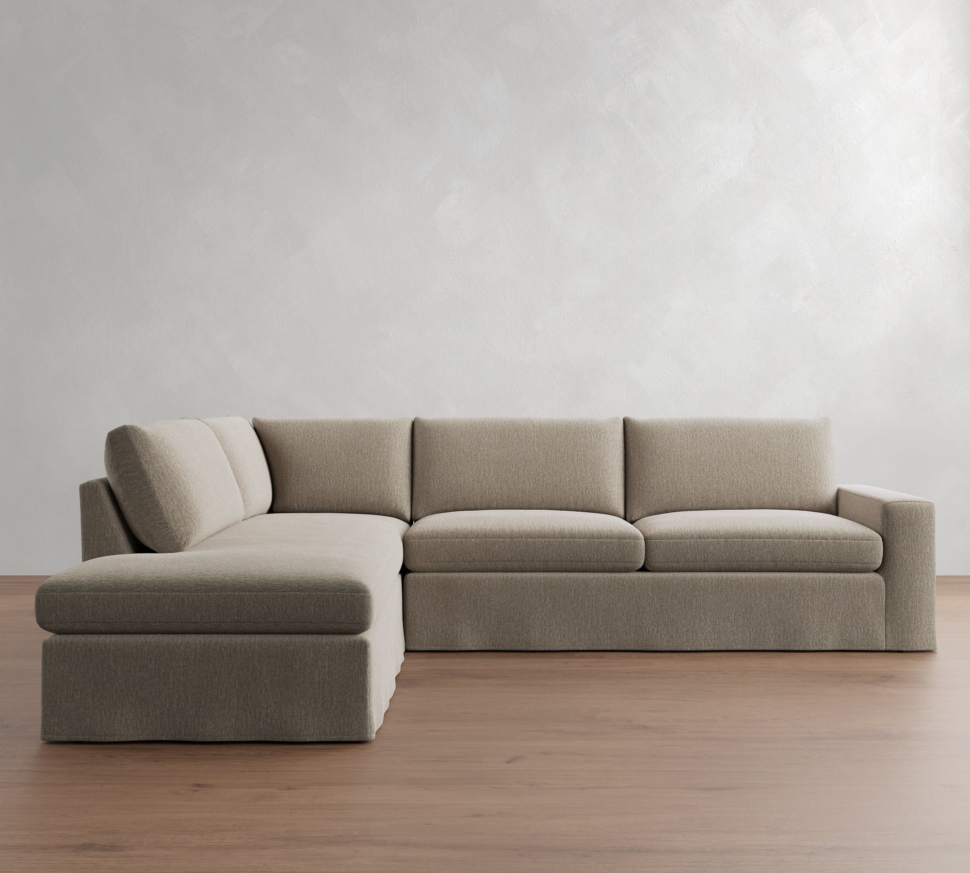 Sierra Slipcovered Return Bumper Sectional (126"&ndash;138") - thumbnail 10