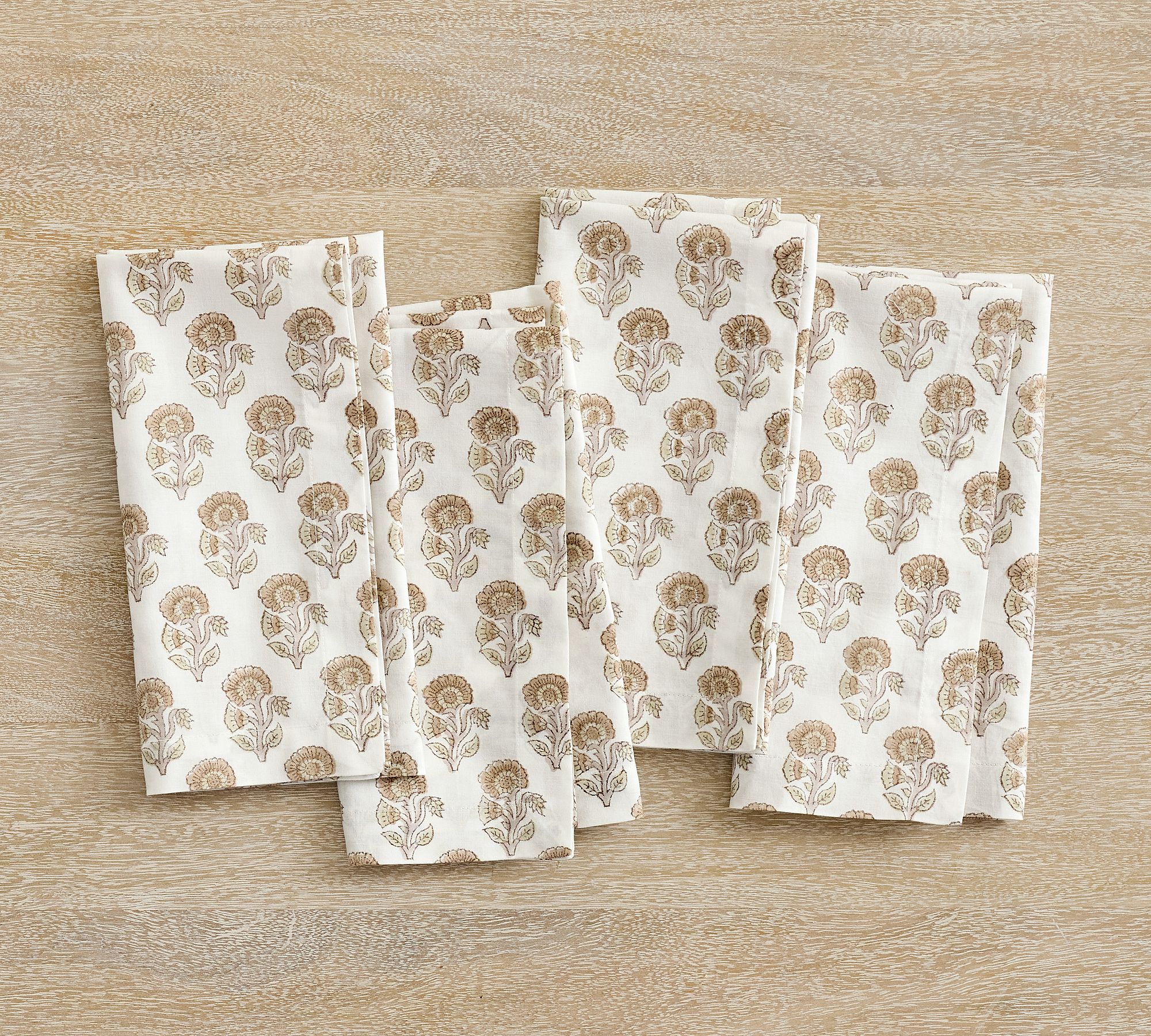 Alice Print Cotton Napkins - Set of 4