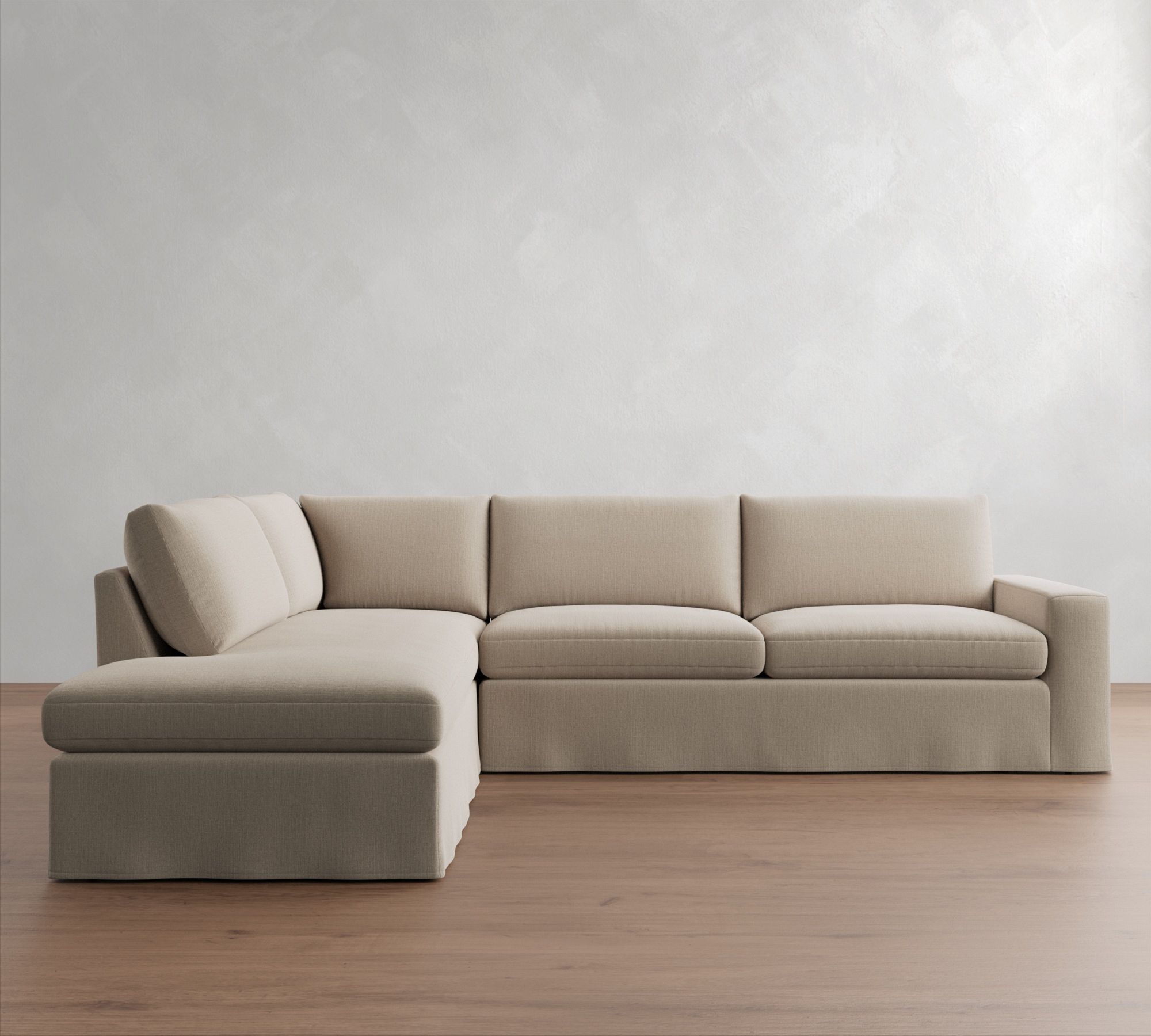 Sierra Slipcovered Return Bumper Sectional (126"&ndash;138") - thumbnail 8