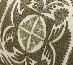 Varick Embroidered Lumbar Pillow Cover