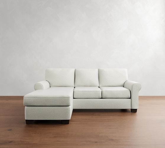 Buchanan Roll Arm Reversible Chaise Sectional (87") by Pottery Barn