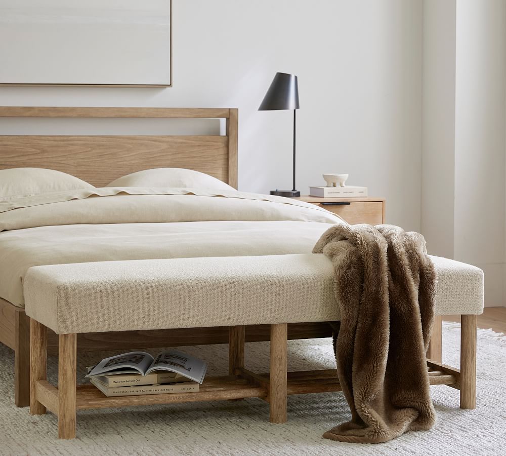 Clyde Upholstered Bench by Pottery Barn