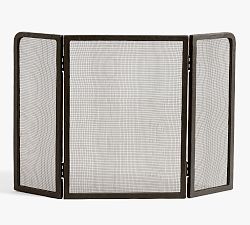 Open Box: Bodhi Tri-Fold Fireplace Screen - Bronze