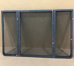 Open Box: Bodhi Tri-Fold Fireplace Screen (48"W x 32"H) - Bronze