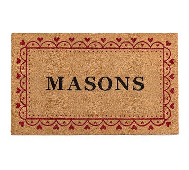 Personalized Hearts Doormat thumbnail 5