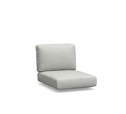 Open Box: Huntington Slim Square Arm Outdoor Swivel Lounge Chair Cushion Cover Only (No Frame) - High Performance Plainweave, Dove