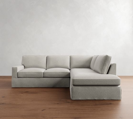 PB Comfort Square Arm Slipcovered Return Bumper Sectional (121") by Pottery Barn