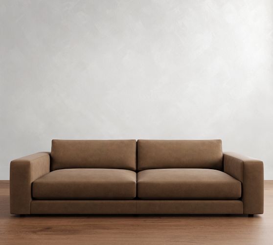 Carmel Lounge Leather Sofa (62"-122") by Pottery Barn
