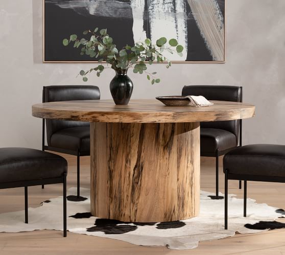 Terri Round Pedestal Dining Table (60") by Pottery Barn