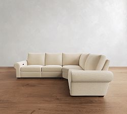 Big Sur Roll Arm Reversible Power Reclining Sectional (122")