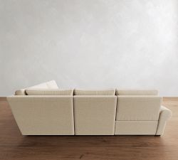 Big Sur Roll Arm Reversible Power Reclining Sectional (122")