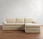 Buchanan Square Arm Slipcovered Chaise Sectional (91"&ndash;107")
