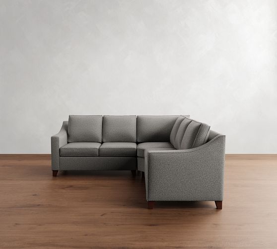 Cameron Slope Arm 3-Piece L-Shaped Wedge Sectional (100") by Pottery Barn