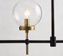 Camryn Glass Globe Linear Chandelier (49"-72")