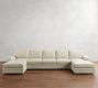 Pearce Roll Arm Double Chaise Sectional (136"&ndash;186")