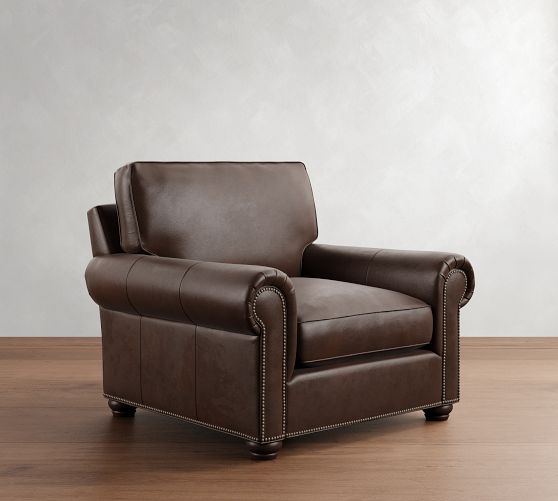 Webster Leather Chair by Pottery Barn