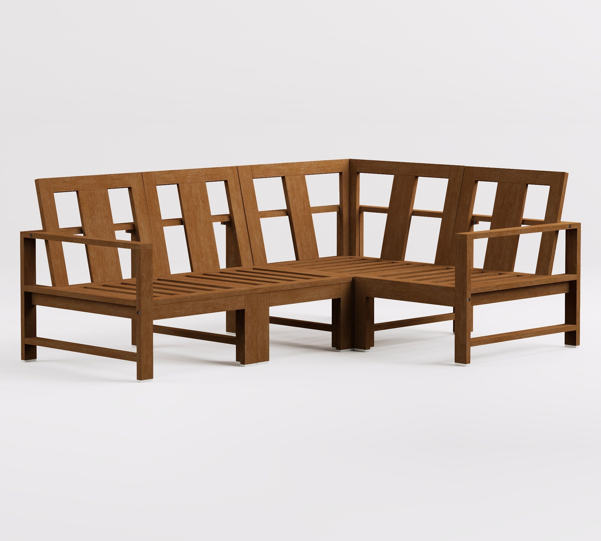Indio Eucalyptus 4-Piece Outdoor Sectional (78")