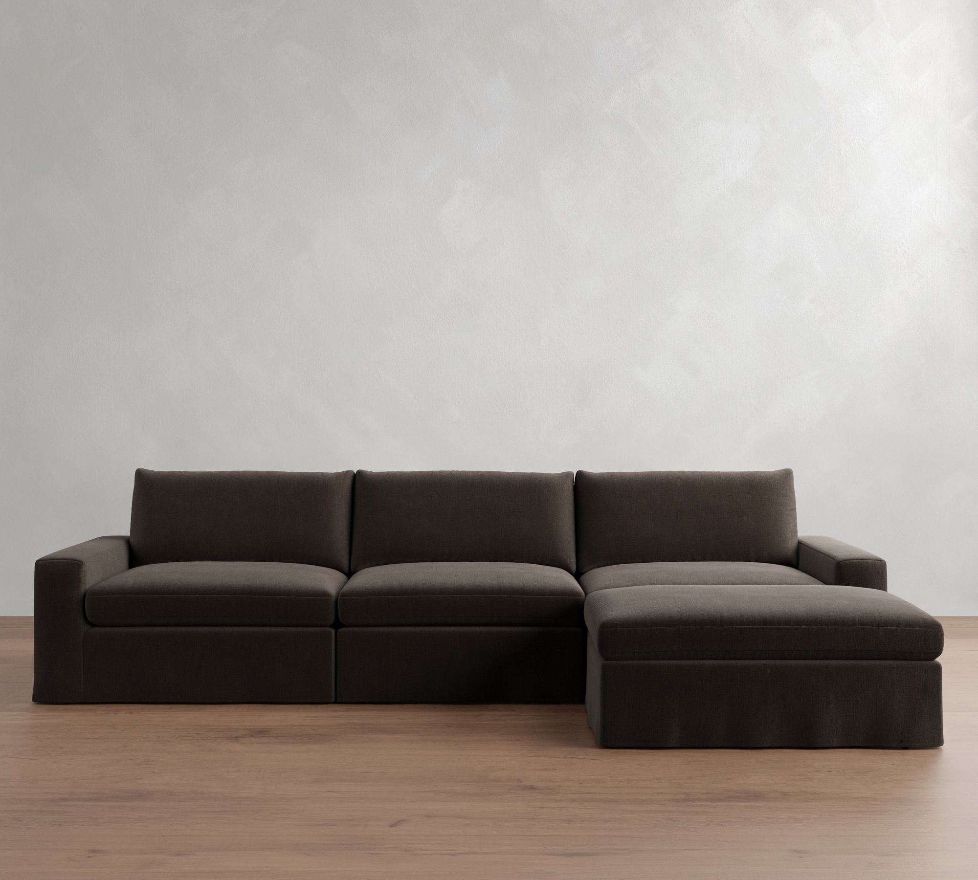 Sierra Slipcovered Modular Chaise Sectional (147") - thumbnail 5