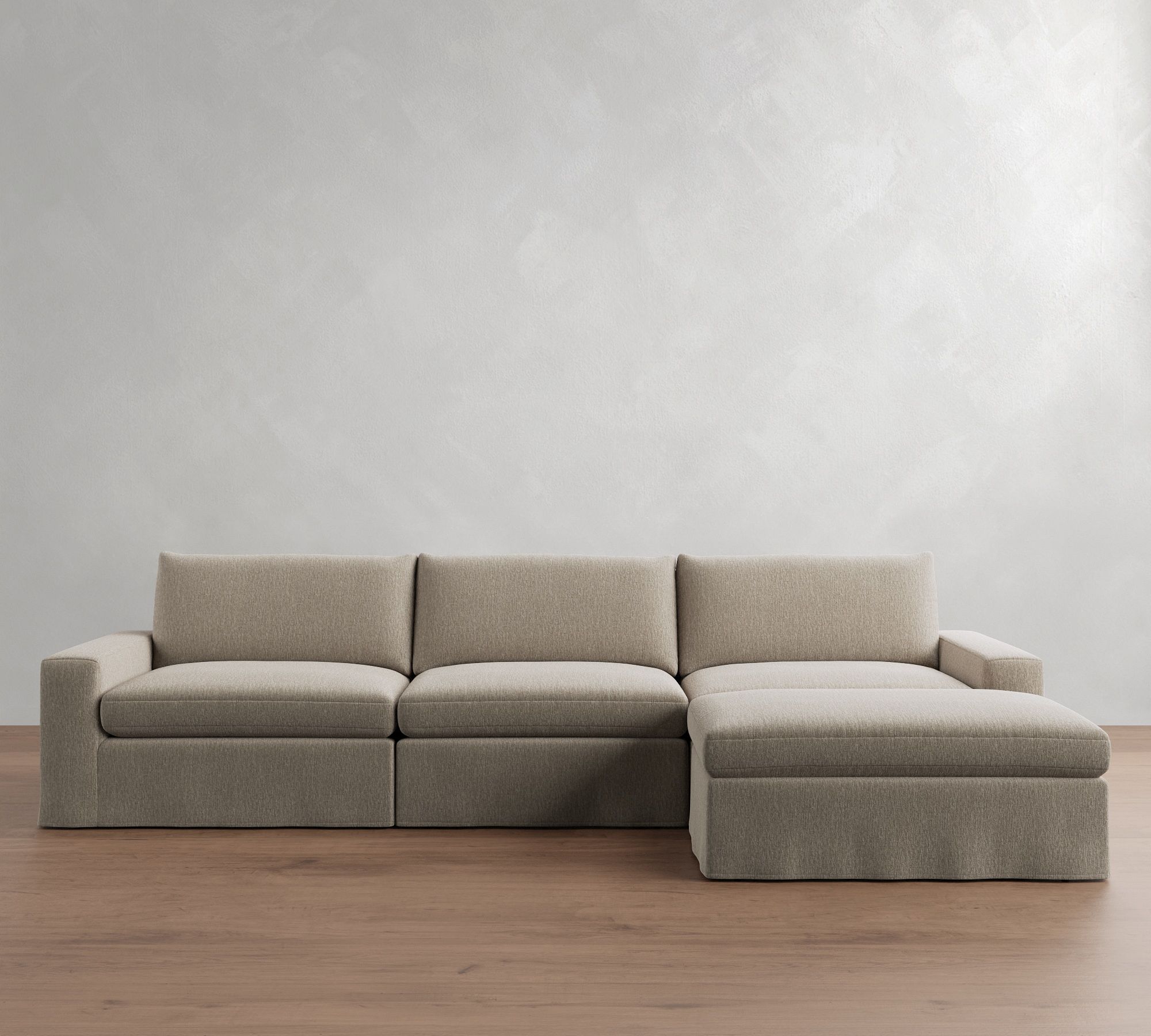 Sierra Slipcovered Modular Chaise Sectional (147") - thumbnail 2