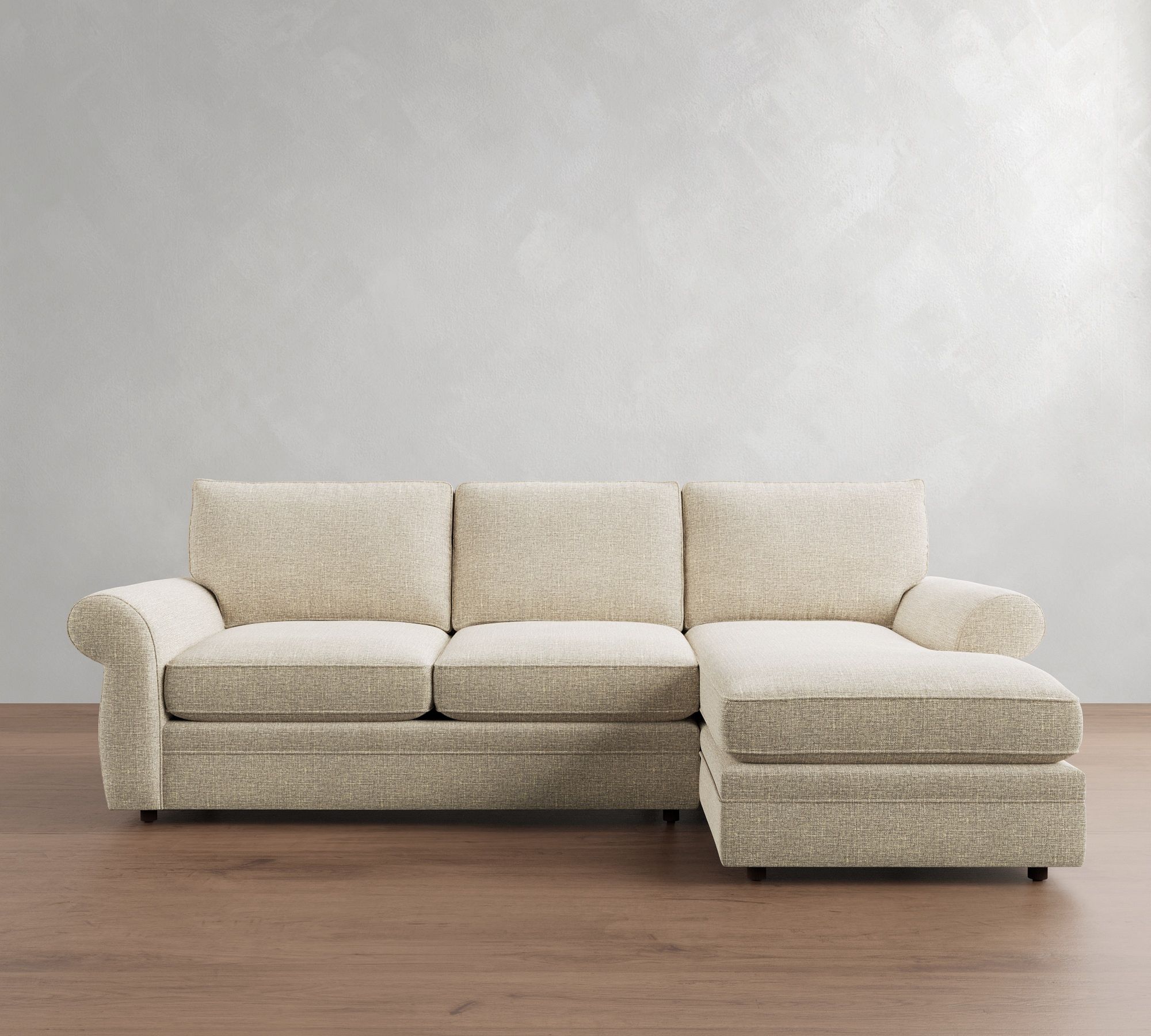 Pearce Roll Arm Deep Seat Chaise Sectional (110"&ndash;150") - thumbnail 5
