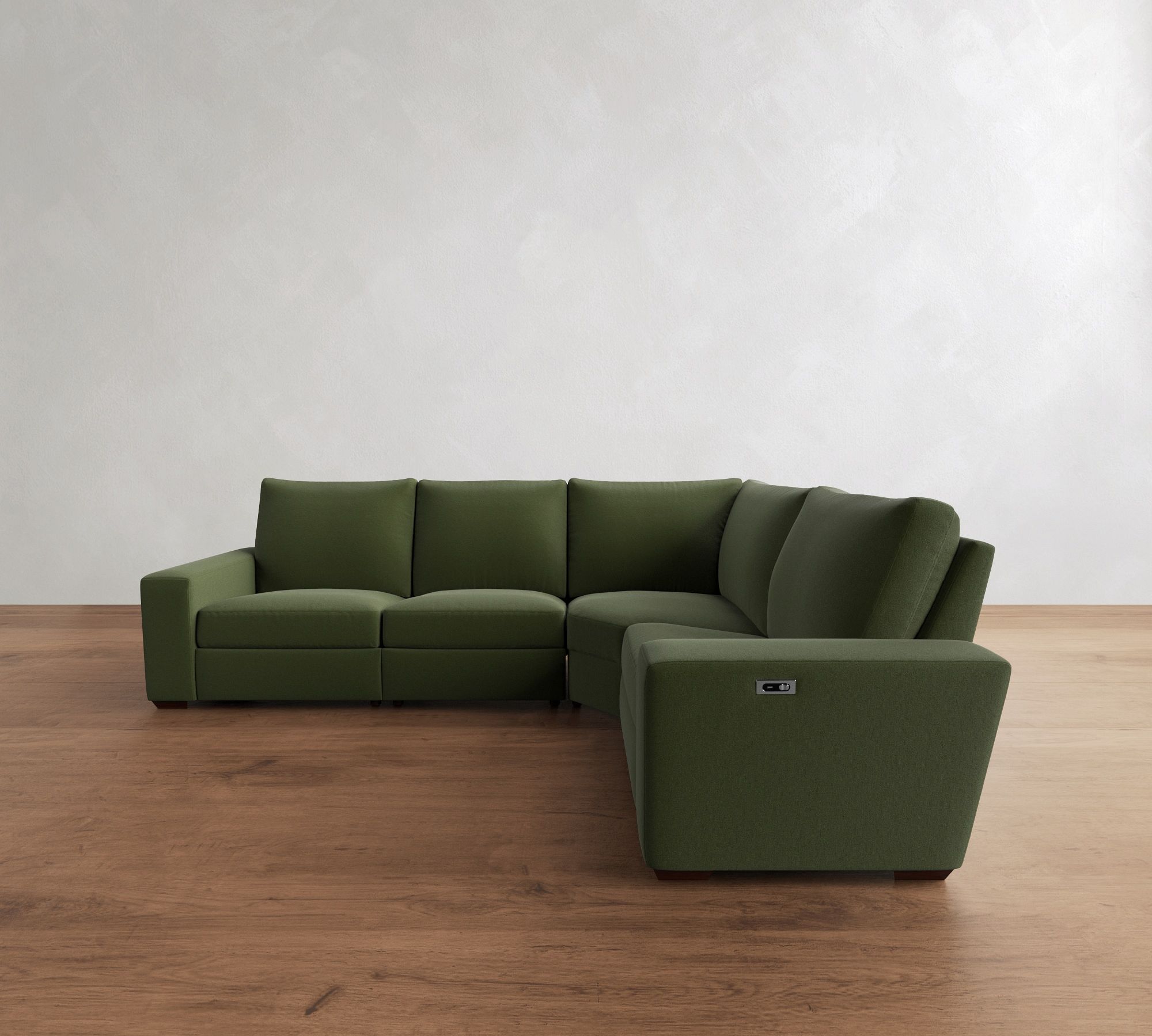 Big Sur Square Arm Reversible Power Reclining Sectional (121") - thumbnail 3