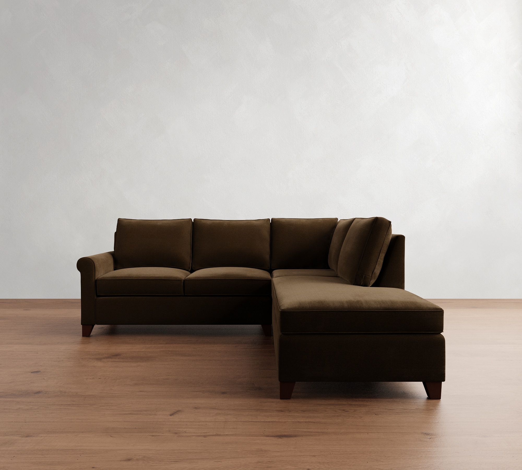 Cameron Roll Arm 3-Piece Bumper Sectional (102")